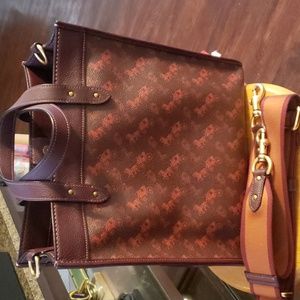 Coach Field tote with free Botkier pouch/wristlet